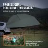 VEVOR Vehicle Awning, Large 10' x 7' Shade Coverage Car Side Awning, PU2000mm UV50+ Car Awning with Extended Side Canopies and Portable Storage Bag