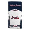 [Personalization Only] OFFICIAL MLB Jersey Personalized Beach Towel - Atlanta Braves