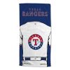 [Personalization Only] OFFICIAL MLB Jersey Personalized Beach Towel - Texas Rangers